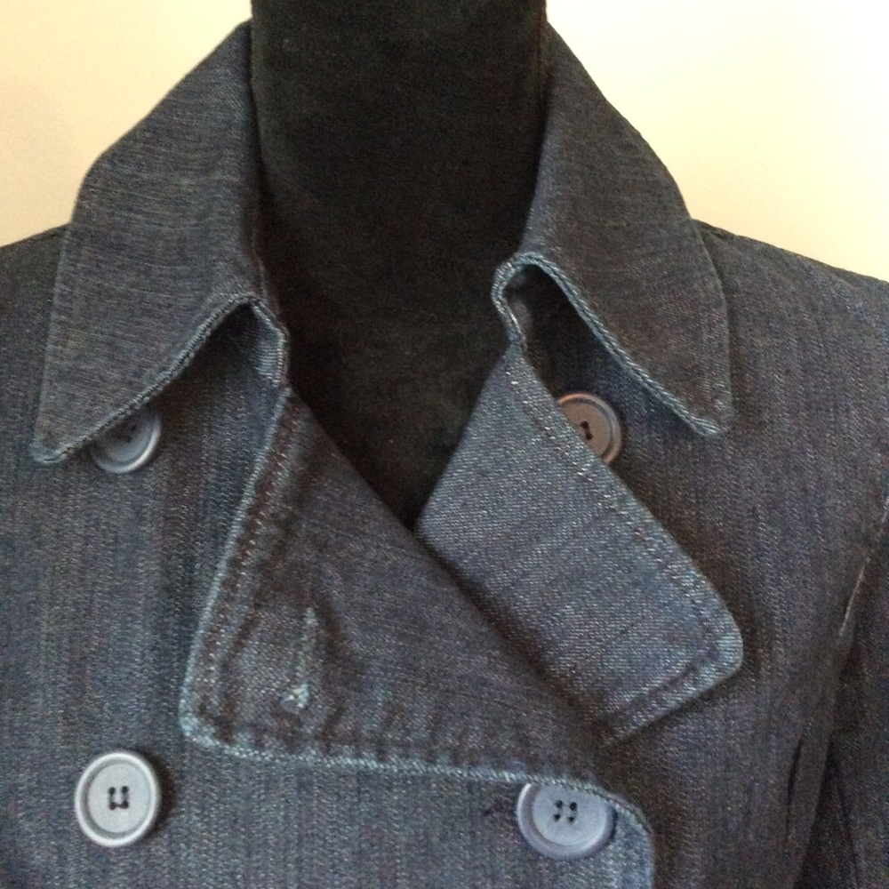New York & Company Denim Double Breasted Jacket - Picture 4 of 8